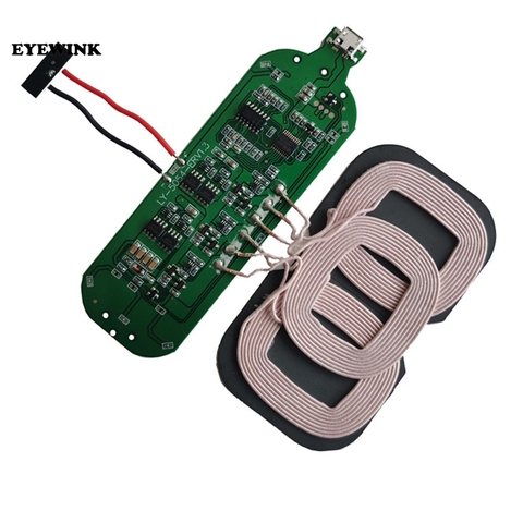 1pcs Wireless Charging Board 10W Fast Qi Standard Charging Universal DIY 3-Coils PCB ► Photo 1/6