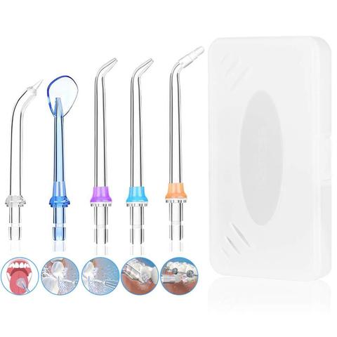 5x Portable Replaceable Dental Water Flosser Jet Tips Nozzles Sets For Oral Irrigator Dental Water Floss Teeth Cleaner With Box ► Photo 1/6