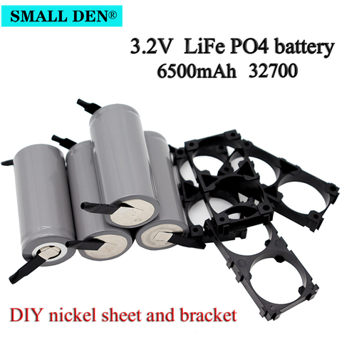 3.2V LiFePo4 32700 Battery 6500mAh DIY Nickel Sheet with Battery Holder Rechargeable Lithium Iron Phosphate Battery ► Photo 1/6
