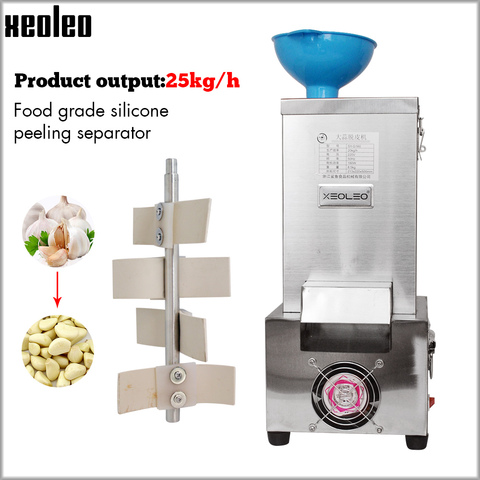 XEOLEO Garlic peeling machine 25Kg/H Garlic peeler Garlic skin peeling Maker Stainless steel Electric Food processor 180W 220V ► Photo 1/6