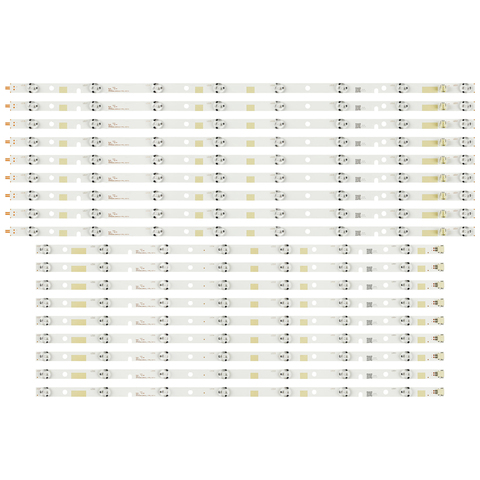 Original New 18 PCS LED backlight strip for TOSHIBA 55L7453D 55L7453DB BZ556503 55L7453RB SVT550AA0_REV04_R-TYPE_130710 E306084 ► Photo 1/6