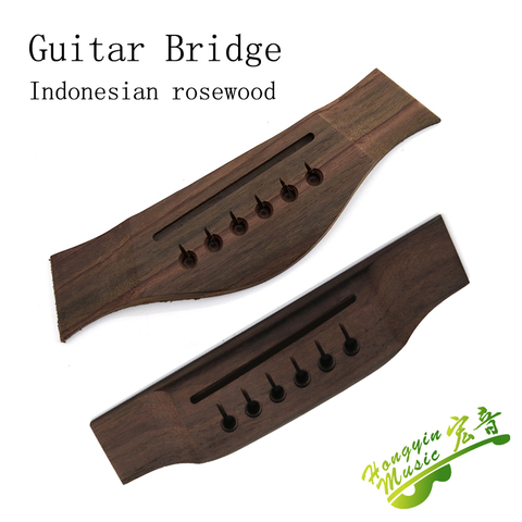 Acoustic Guitar Bridge High Quality Replacement Parts Wood Guitar Accessories 153*36*9mmIndonesian Rosewood ► Photo 1/6