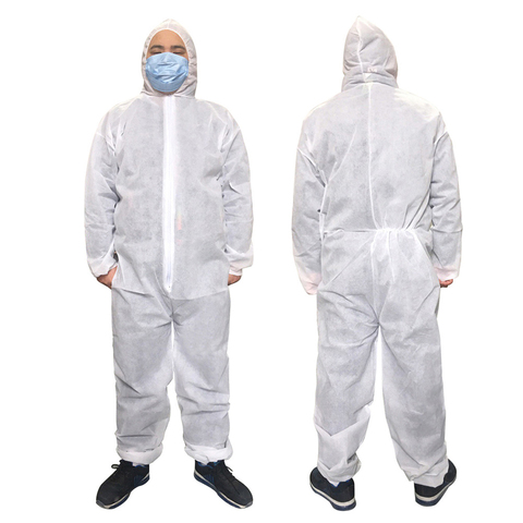Disposable Breathable Dustproof Water Oil Resist Work Safety Clothing Anti Dust Spary Painting Decorating Labour Overall Suit ► Photo 1/6