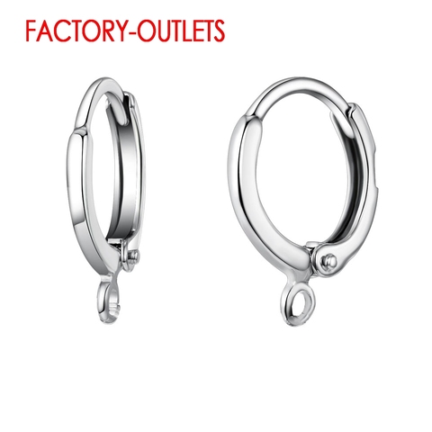 New Arrival 925 Sterling Silver Earring Findings For DIY Jewelry 10PCS/lot Earring Hook Jewelry Accessories For Women ► Photo 1/5