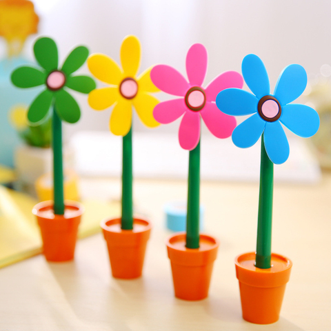 1 Piece Lytwtw's Stationery Cute Kawaii Cactus Potted Flower Ballpoint Pen Office School Supplies Novel Creative Gift ► Photo 1/5