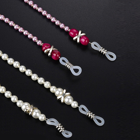 Eyeglass Chains Glasses Reading Eyeglasses Holder Strap Cords Lanyards For Women Eyewear Retainer Woman Beaded Eyeglass chain ► Photo 1/6