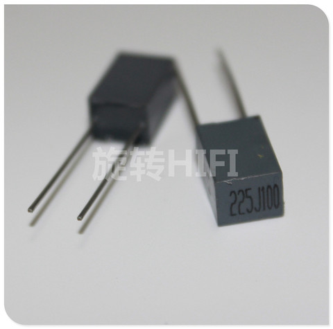 10pcs Xiamen Faratronic CL23B 2.2UF 100V 2U2 P5MM FARA CL23 225 gray film capacitor 2.2uf/100v 225/100V 2200NF ► Photo 1/1