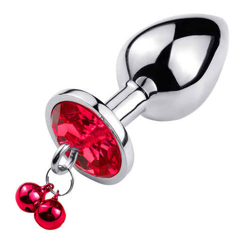 New Small size Stainless Steel Anal beads butt plug jewelry crystal bell rings insert dildo insert gay Sex toys for men women ► Photo 1/6