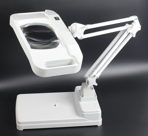85 265V Desktop Folding Lighted Repairing Magnifier Table Stand Magnifying Glass Lamp With 36 LED Lights Large Lens Loupe 5x 10x ► Photo 1/5