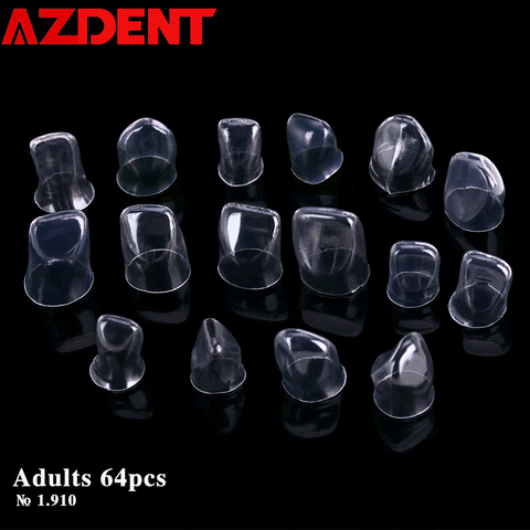 Anterior Transparent Crowns  Dental transparent temporary crown adult braces Pre-crowned Russian transparent temporary braces ► Photo 1/6