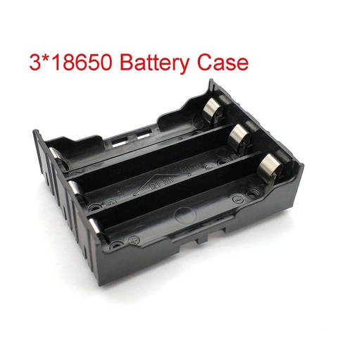 18650 Battery Holder Case DIY Lithium Battery Box Battery Holder With Pin For 3 * 18650 (3.7-11.1V) ► Photo 1/4