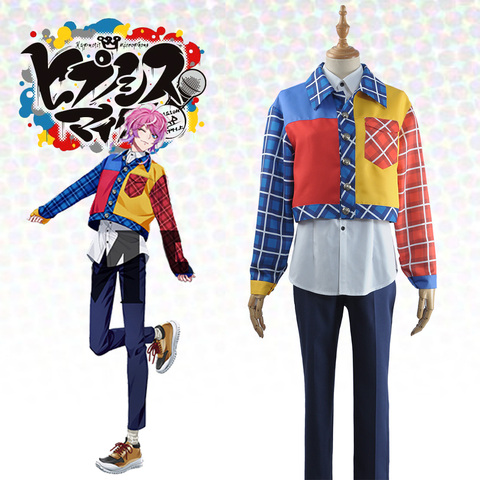 Division Rap Battle Hypnosis Mic Fling Posse Amemura Ramuda Cosplay Costume Multi-Coloured Short Casual Coat Outfit Halloween ► Photo 1/6