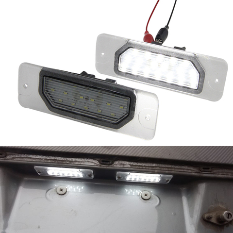 2X LED LICENSE PLATE NUMBER LAMP Light For Nissan CEFIRO A33 Fuga Y51 Clear Lens ► Photo 1/4