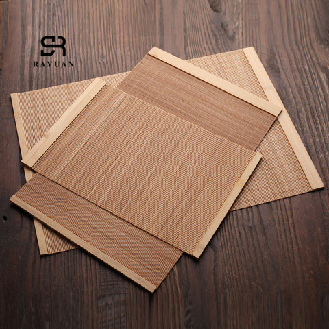 RAYUAN Natural Bamboo Table Runner Placemat Tea Mats Table Placemat Pad Ceiling Decor Home Cafe Restaurant Decoration ► Photo 1/6