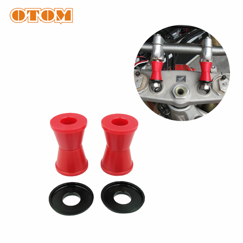 OTOM Universal Handlebar Clamp Mount Bushings Set For All Motorcycle Direction Column Buffer Rubber Sleeve Seat Cover ► Photo 1/6