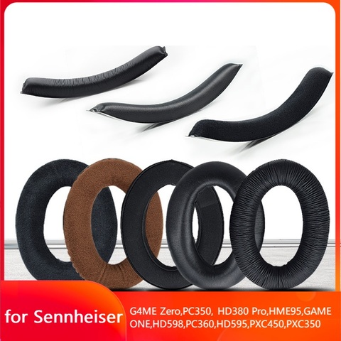 Replacement Ear Pads for Sennheiser G4ME Zero GAME ONE PC350 HD380 Pro HME95 PXC350 Headphone Headband Cushion EarPads ► Photo 1/6