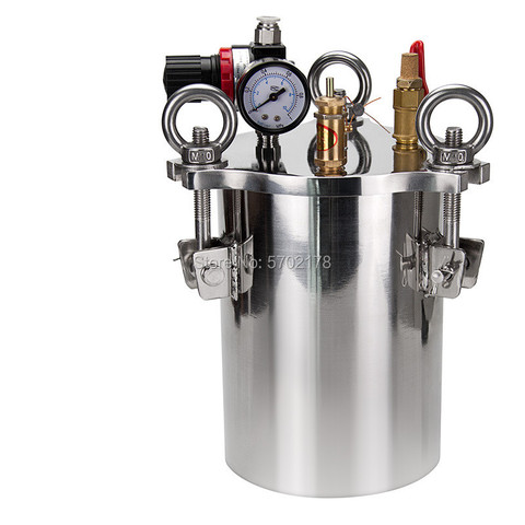 high quality 304 dispensing bucket 1L  supports custom glue Dispenser  stainless steel pressure tank ► Photo 1/6