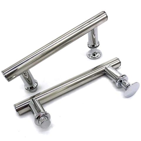 2pcs/Lot ABS+ Stainless Steel Brushed Sliding Knob Door Handle For Furniture Interior Shower Cabin Accessories Hardware ► Photo 1/4