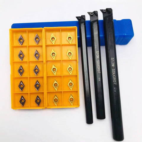 DCMT070204 carbide inserts for S08K SDUCR07 S10K SDUCR07 S12MSDUCR07 S14N-SDUCR07 S16Q-SDUCR07 internal turning tool holder ► Photo 1/6