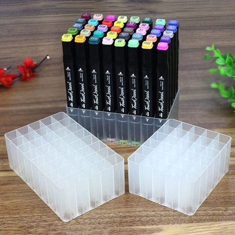 30/40 Slots Marker Pen Storage Holder Brush Pencil Rack Table Stand Organizer Multifunction Tool for Art Markers pen F29 20 ► Photo 1/6