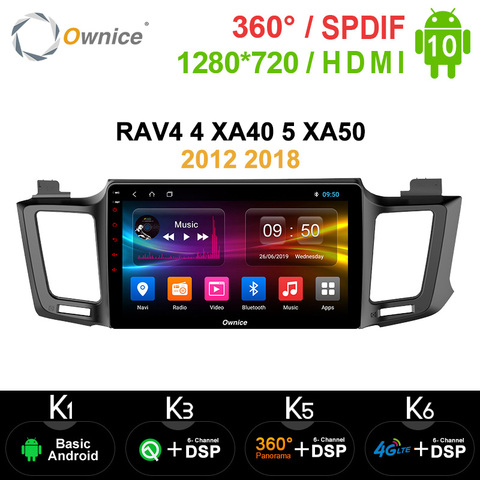 Ownice Octa Core Android 10.0 Car 2din Radio Player GPS for Toyota RAV4 4 XA40 5 XA50 2012 2022 4G LET  DSP SPDIF Video Auto ► Photo 1/6