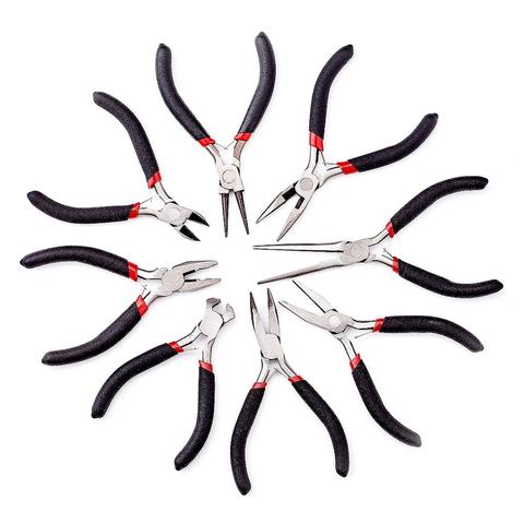 8pcs/set Carbon Steel Black Mini Needle Round Nose Cutting Wire Beading Jewelry Pliers Tool for Jewelry Making Accessories ► Photo 1/6