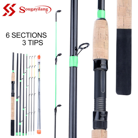 Sougayilang 3.0M 3.3M 3.6M Cork Handle Feeder Spinning Fishing Rod L M H Power Feeder Fishing Rod Carp Feeder Pole De Pesca ► Photo 1/6