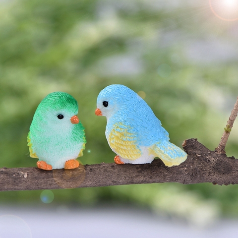 4Pcs/set Cute Little Birds Figures Miniature Landscape Resin Ornaments Fairy Garden DIY Decoration Accessories ► Photo 1/1
