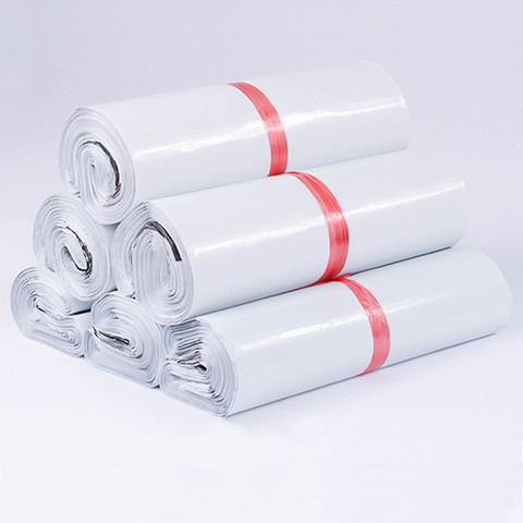 50pcs/Lot White Courier Bag Express Envelope Storage Bags Mailing Bags Self Adhesive Seal PE Plastic Pouch Packaging 24 Sizes ► Photo 1/6