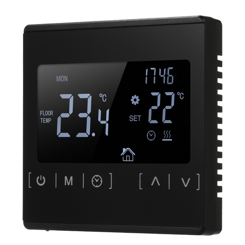 LCD Touch Screen Thermostat Electric Floor Heating System Water Heating Thermoregulator AC85-240V Temperature Controller ► Photo 1/6