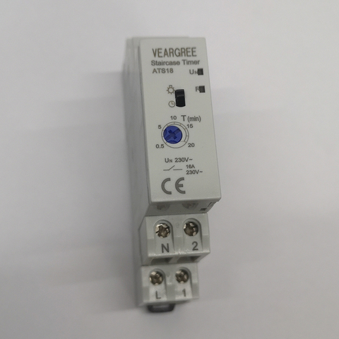 New Type ATS18 16A 250V DIN Rail Lighting Delay Staircase light timer Time switch ► Photo 1/3