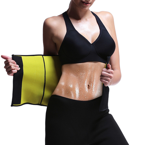 Women Sweat Body Shapewear Belt Waist Trainers Sports Belt Fitness