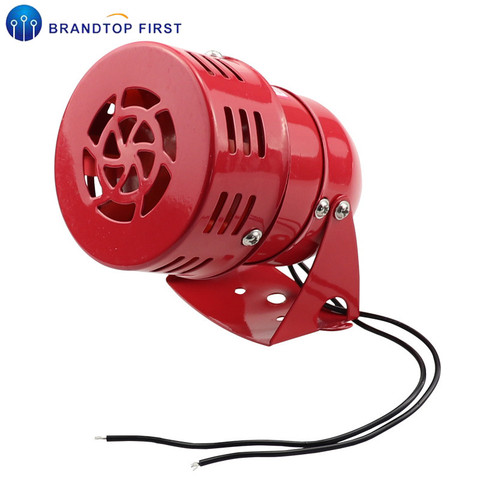 DC12V 24V AC110V 220V MS-190 Automotive Air Raid Siren Horn Car Truck Motor Driven Alarm Red Universal Car Horn for Pickup Truck ► Photo 1/6