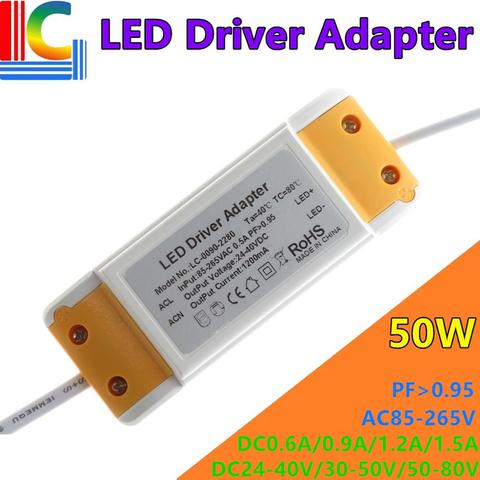 36W 42W 50W LED Panel light driver 600mA 900mA 1200mA 1500mA LED Power Supply Unit AC85-265V Lighting Transformers For LED Light ► Photo 1/6