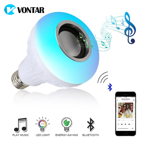 LED Music Bulb E27 LED RGB Music Bulb Altavoz Bluetooth con control remoto