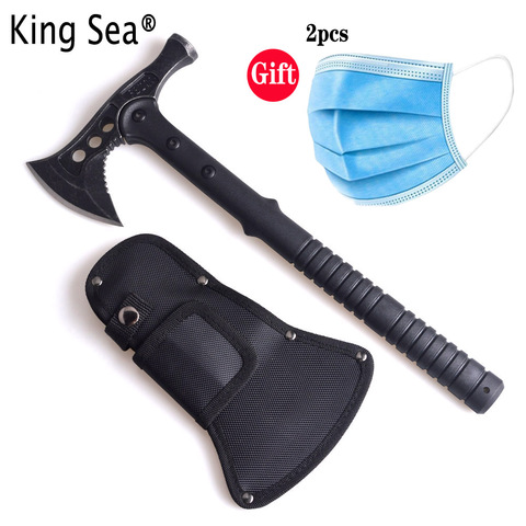 King Sea High Carbon Steel Hammer Wrench Axe Fire Ice Army Tactical Tomahawk Outdoor Practical Hand Tools With Fiberglass Handle ► Photo 1/6