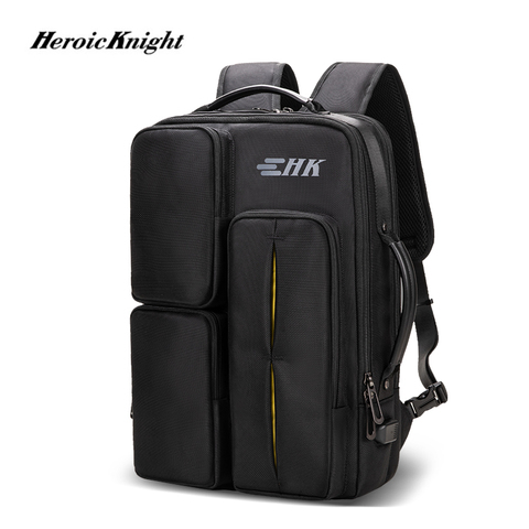 Heroic Knight Men Multifunctional Backpack Waterproof 15.6inch Laptop Bag High Capacity Bag for Business Man TravelPack ► Photo 1/6