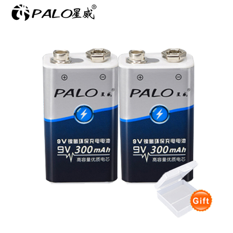 1-12pcs 9V 6F22 300mAh ni-mh Rechargeable Battery 9 volt nimh ni mh Rechargeable batteries ► Photo 1/5