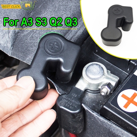 1pc For AUDI A3 S3 MK2 MK3 Q2 Q3 II 2022 Car Engine Battery Positive Terminal Clamp Cover Clip Trim Cap Accessories ► Photo 1/6