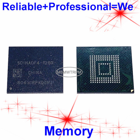 SDINADF4-128G BGA153Ball EMMC5.1 EMMC128GB EMMC128G EMMC 128GB 128G Memory New original and Second-hand Soldered Balls Tested OK ► Photo 1/6