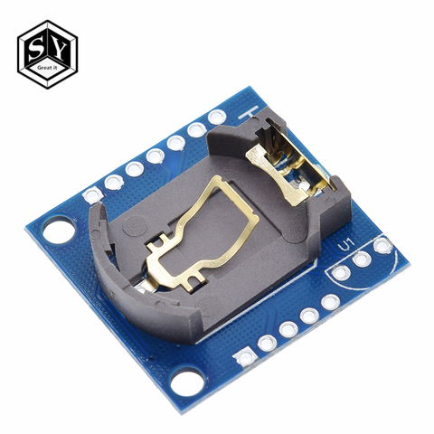 1PCS  Great IT I2C RTC DS1307 AT24C32 Real Time Clock Module For AVR ARM PIC Tiny RTC I2C modules memory DS1307 clock ► Photo 1/6