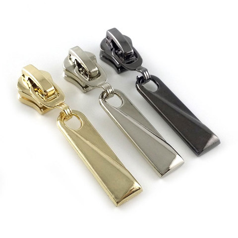 Detachable #5 Metal Zipper Pullers for Zipper Sliders Head Zippers Repair Kits Zipper Pull Tab DIY Sewing Bags Accessories ► Photo 1/6