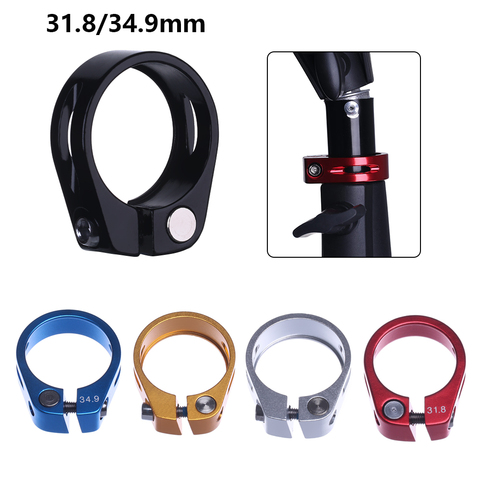 1PC Bike Colorful Aluminum Alloy Tube Clip Quick Release Seatposts Clamp Saddle Bicycle Retaining Bolt Cycling Fixed Repair Part ► Photo 1/6