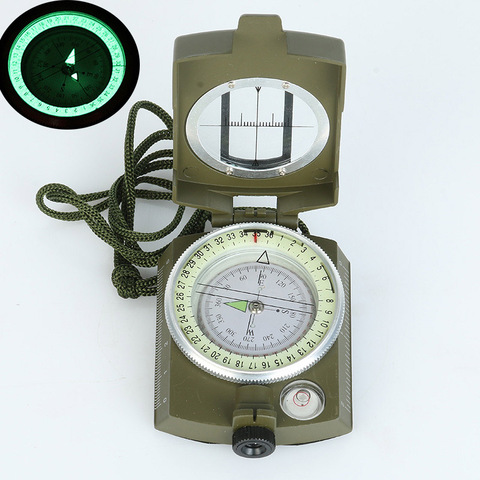 Luminous Compass With Mirror LED Light Durable Anti-shock Stable