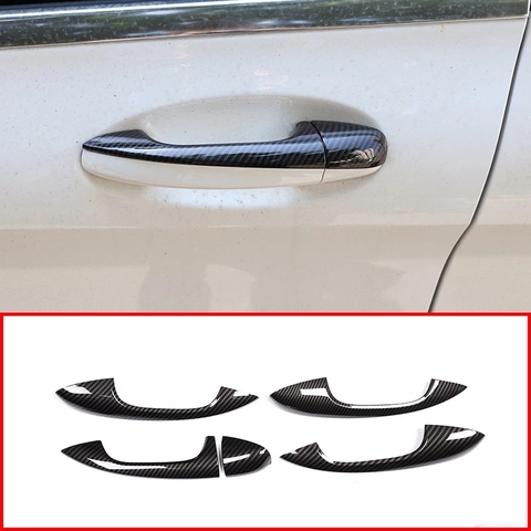 For Mercedes Benz A Class A180 A200 A250 W177 V177 B Class W247 2022 Carbon Fiber Car ABS Chrome Door Handle Cover Trim LHD ► Photo 1/6