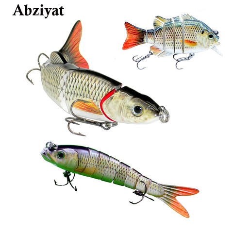 Abziyat Fishing Lure Swimbait CrankBait Lifelike  Fish Shad Pike Muskie Catfish Bait Pesca  Fishing Tools Hunting Gold Color ► Photo 1/6