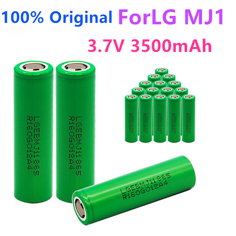 1-10PCS 100% Original MJ1 3.7 v 3500 mah 18650 Lithium Rechargeable Battery For Flashlight batteries for LG MJ1 3500mah battery ► Photo 1/5