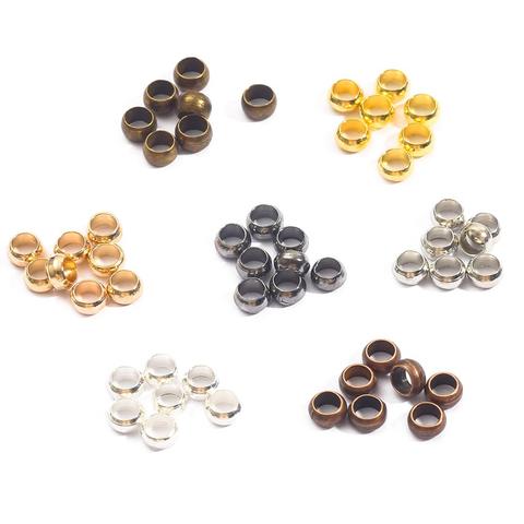 100/200/300/500pcs Metal Copper Positioning Buckle Spacer Beads For DIY Handmade Bracelet Necklace Jewelry Making Accessories ► Photo 1/6