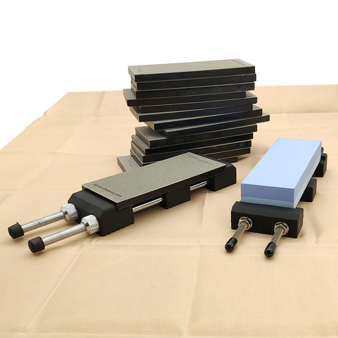 Knife Sharper holder Diamond knife sharpening stone ice skates knife sharpening stone grit Angle guide Fixed silicone base ► Photo 1/6