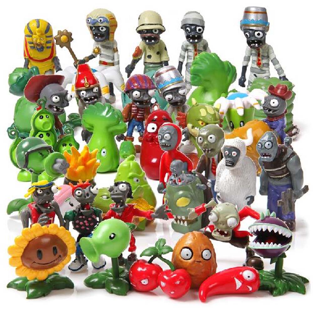 Plants vs Zombies I PVC 40pcs Action Figures Collection Mini Figures Kids Gift/ 